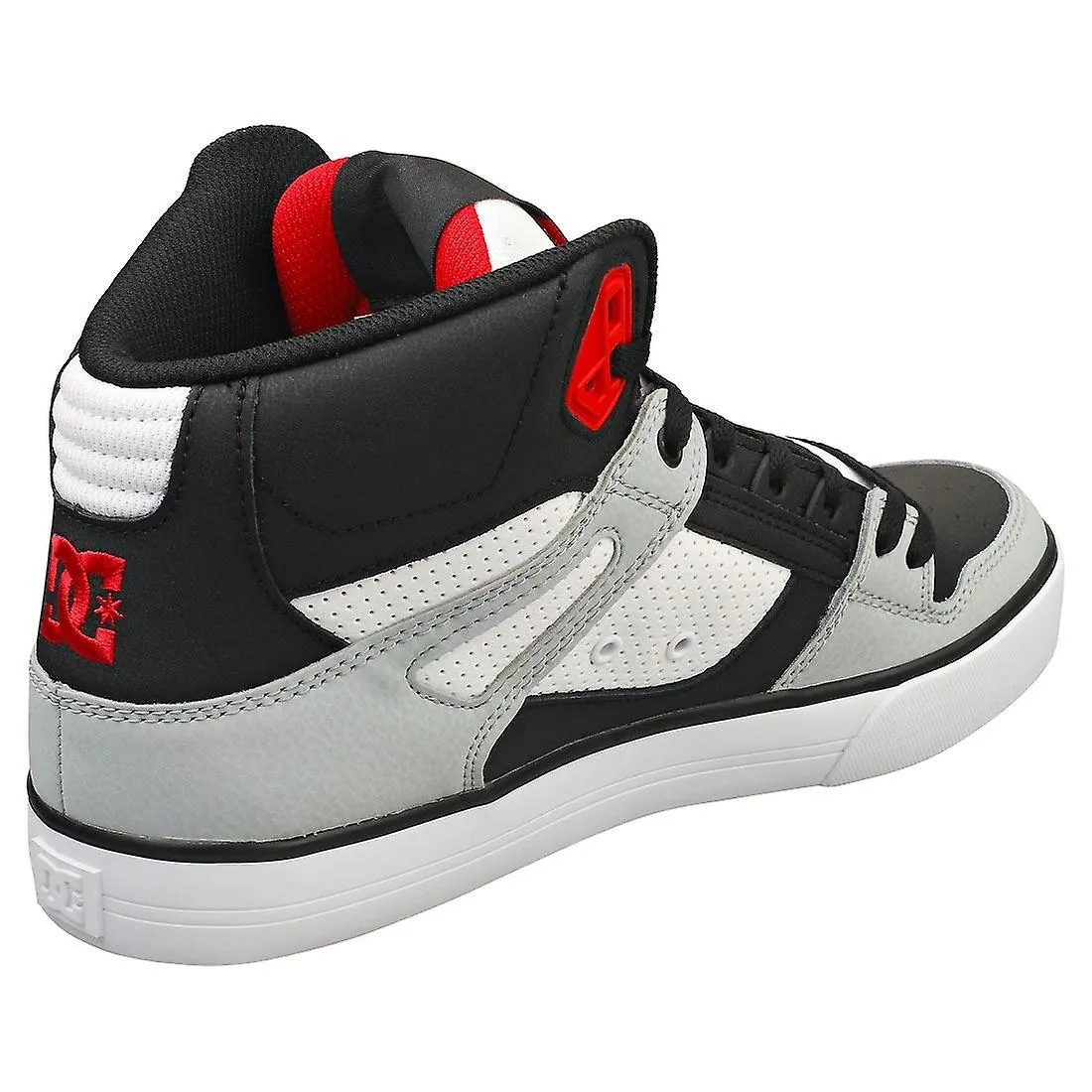 DC SHOES PURE HIGHTOP WC MENS SKATE TRAINERS IN BLACK GREY