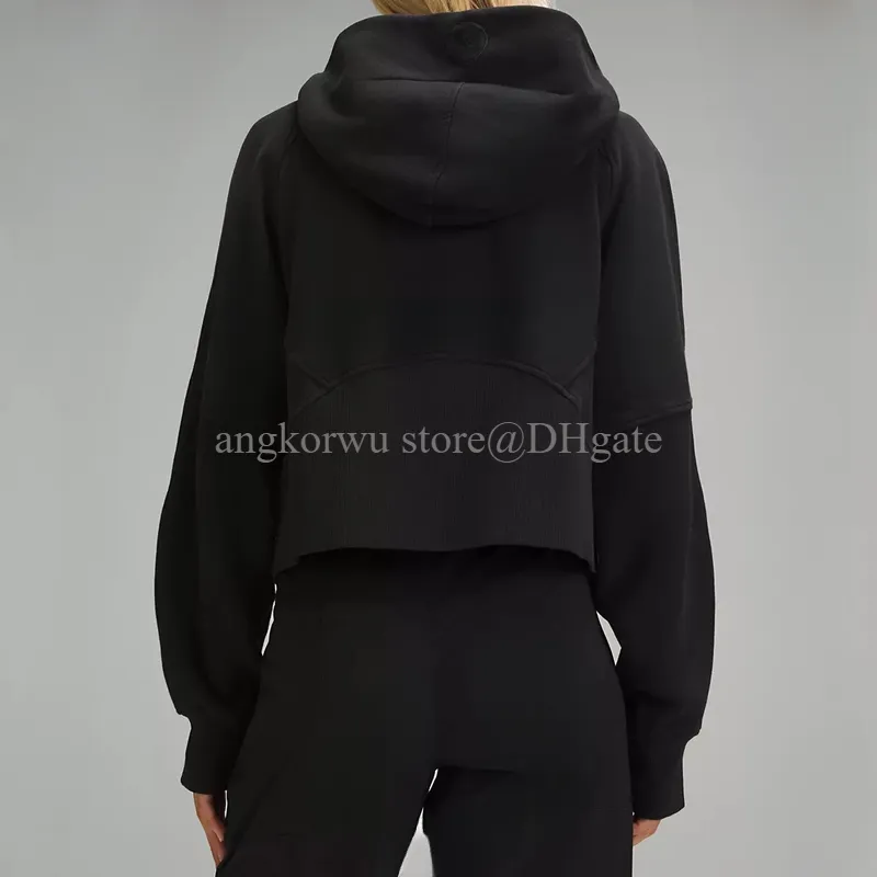 Diseñador sudadera con capucha sudadera sudadera de yoga de gran tamaño chaqueta de pista completa chaqueta de pista suave acoge