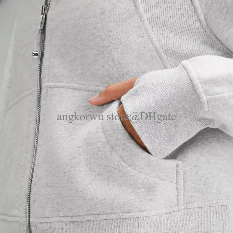 Diseñador sudadera con capucha sudadera sudadera de yoga de gran tamaño chaqueta de pista completa chaqueta de pista suave acoge
