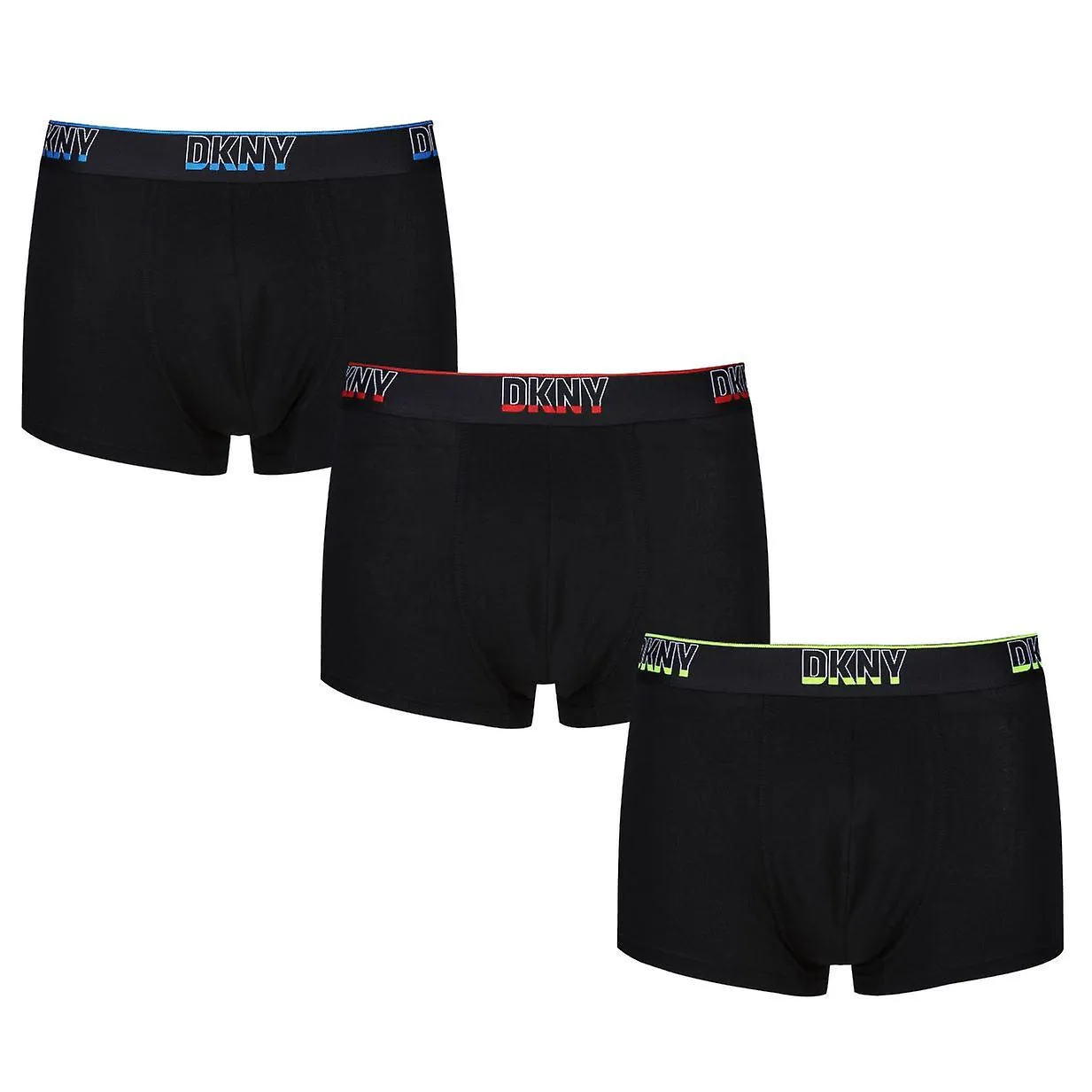 DKNY LA SALLE 3 PACK MODAL COTTON TRUNKS   BLACK