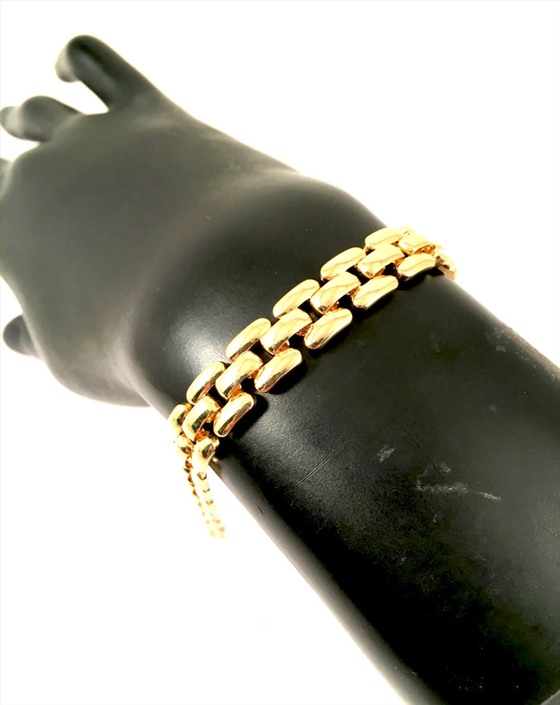 ELEGANTES PULSERAS CHAPADAS EN ORO