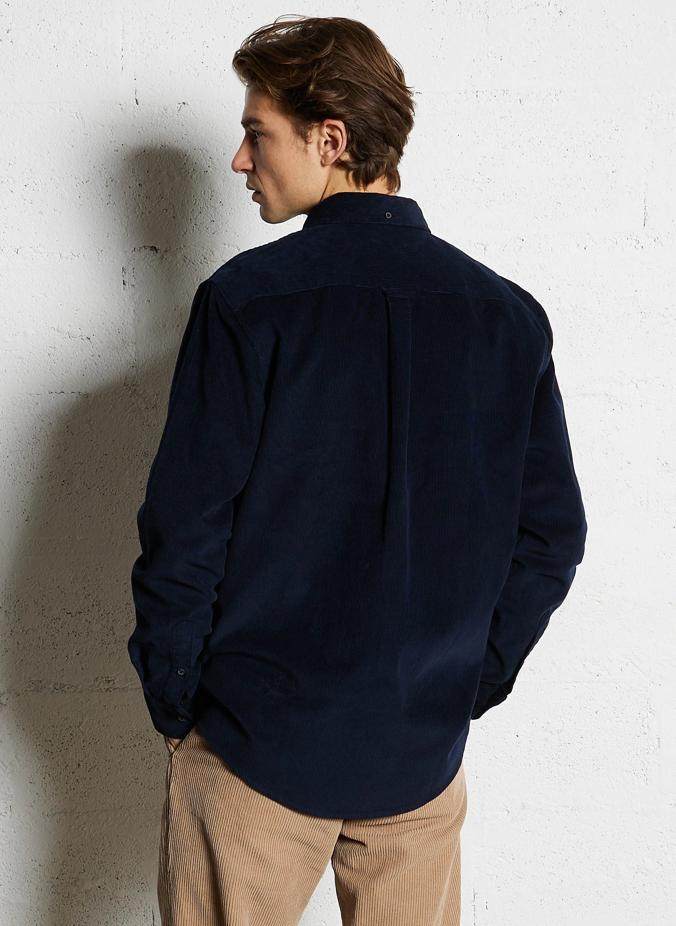 FARAH SPENCER  CHAQUETA RECTA DE PANA EN AZUL