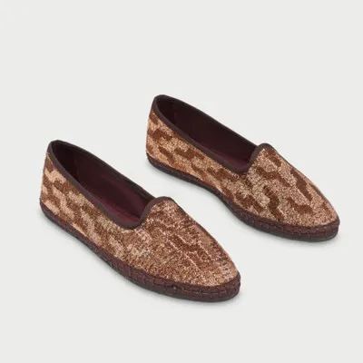 FLABELUSSlipper Mujer Flabelus Bronce Lurex Winston