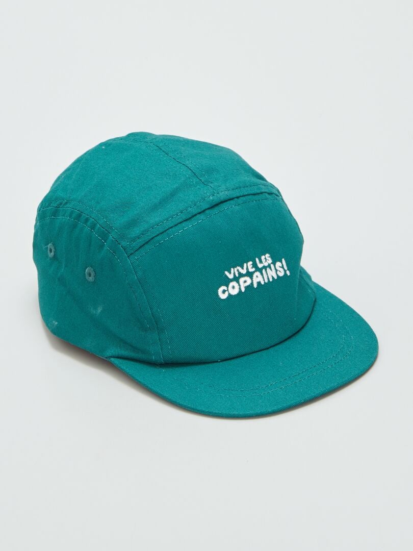 GORRA CON INSCRIPCIONES  VERDE