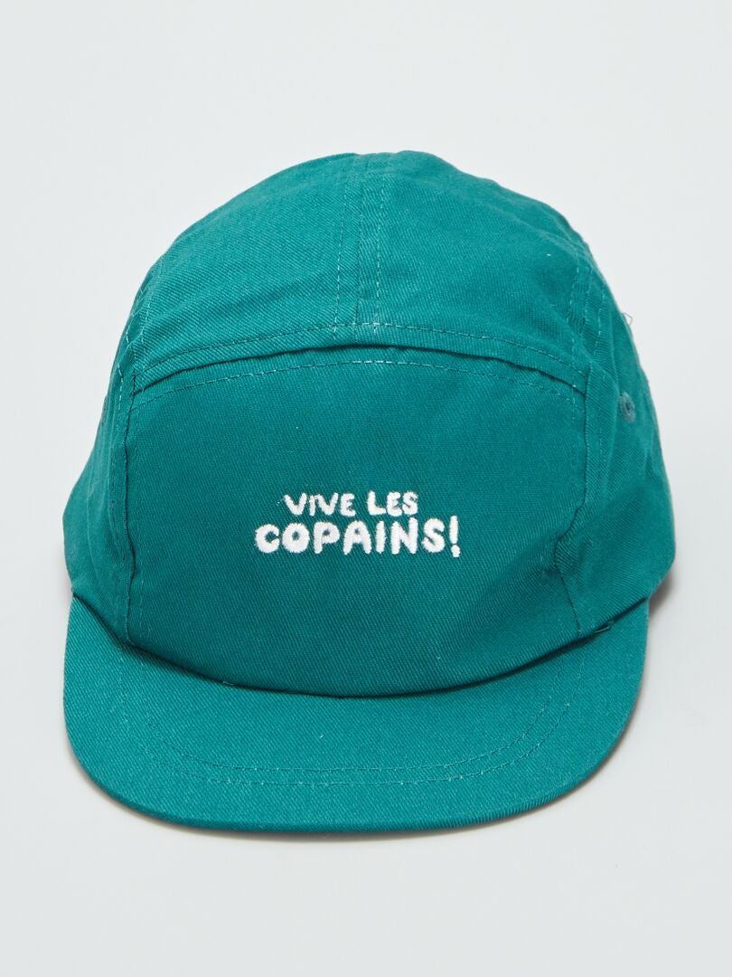 GORRA CON INSCRIPCIONES  VERDE