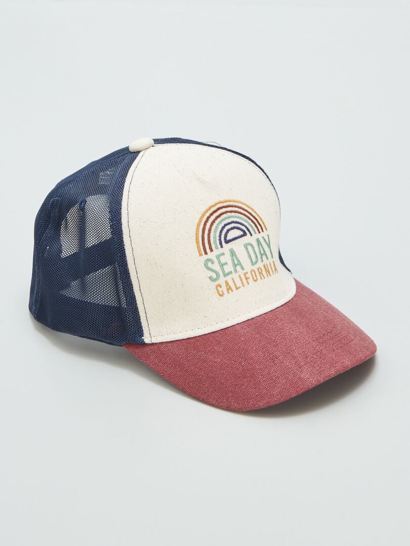 GORRA DE TELA  AZUL