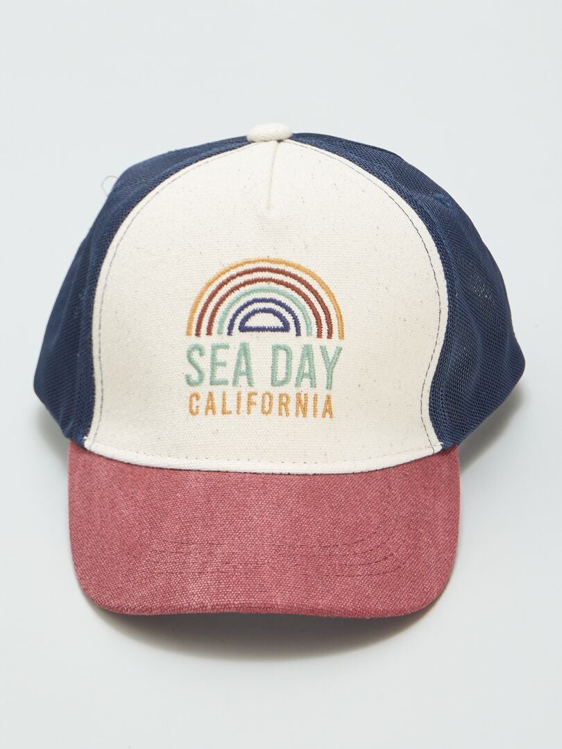 GORRA DE TELA  AZUL