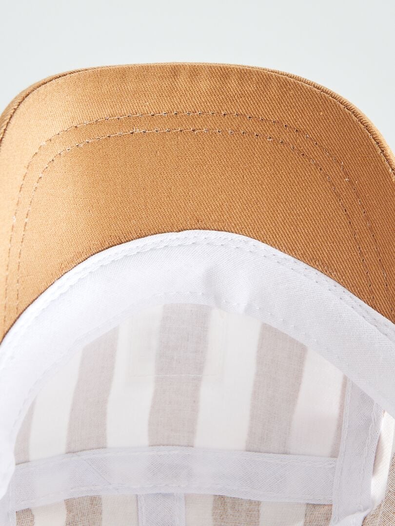 GORRA DE TELA  MARRON