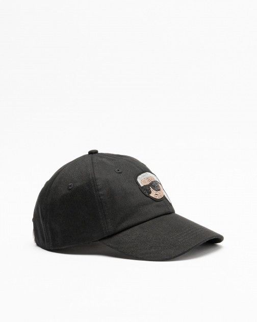 Gorra Karl Lagerfeld K/Ikonik 2.0 Karl RHNSTNS Cap Negro