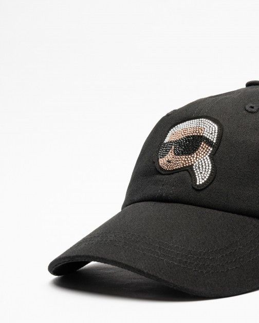 Gorra Karl Lagerfeld K/Ikonik 2.0 Karl RHNSTNS Cap Negro