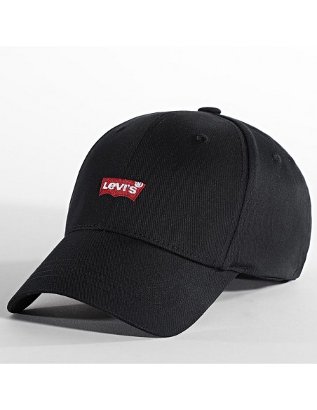 Gorra Levi\'s Negra Logo Frontal Hombre