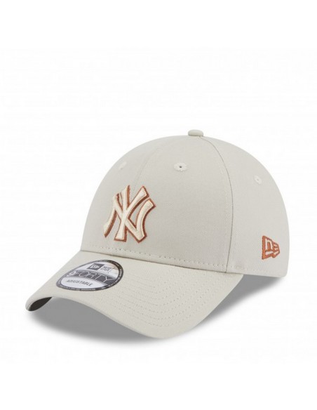 GORRA NEW ERA BEIGE LOGO FRONTAL  ECOOL