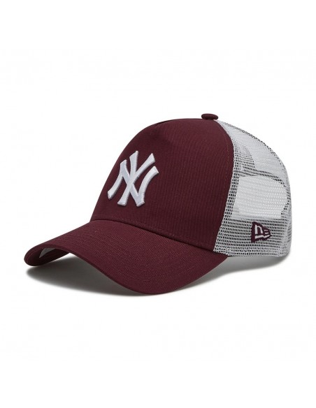 GORRA NEW ERA BURDEOS Y BLANCA LOGO FRONTAL  ECOOL