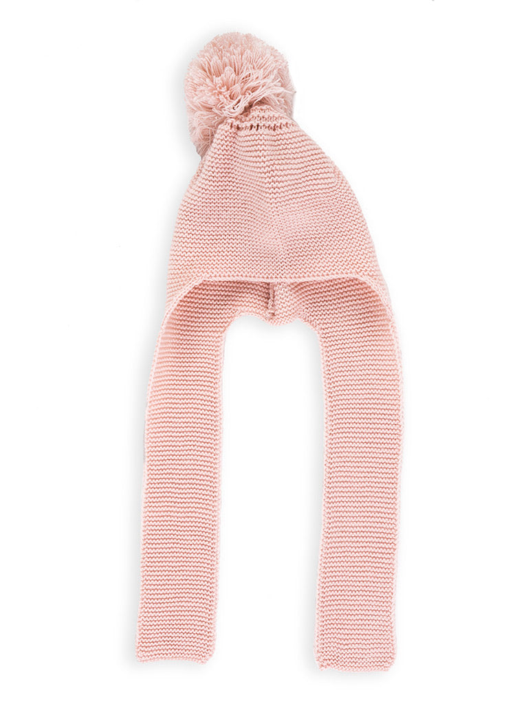 Gorrito pompón rosa
