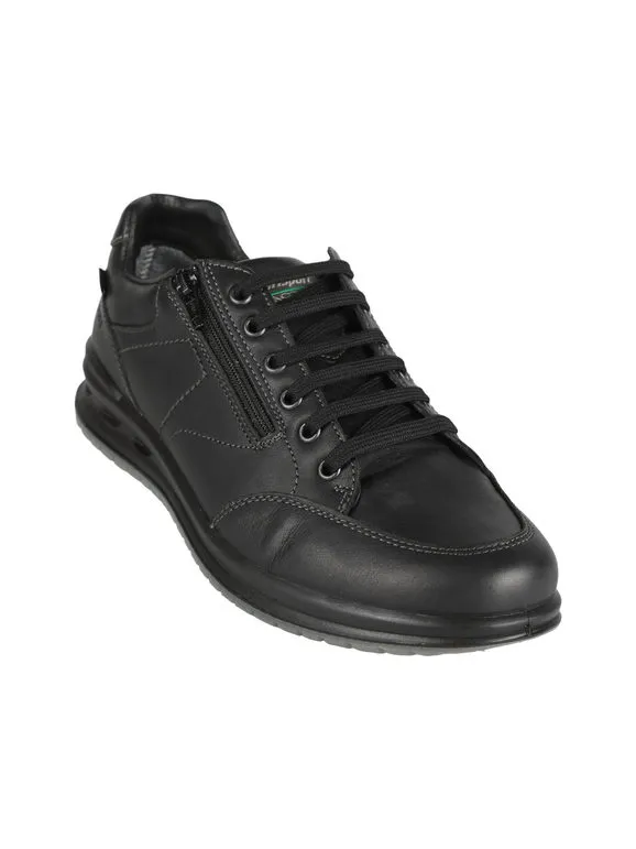 Grisport Zapatillas de piel con cordones para hombre.