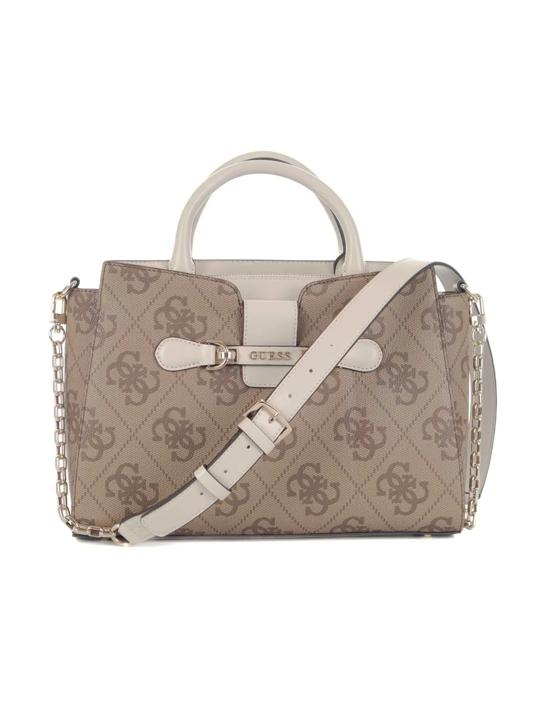 GUESS  BOLSO LATTE Y BLANCO NOLANA OS950006 