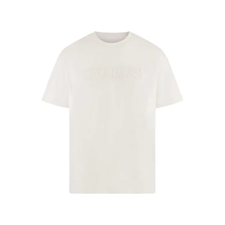 GUESS SS ALPHY FRONT LOGO TSHIRT "BEIGE"