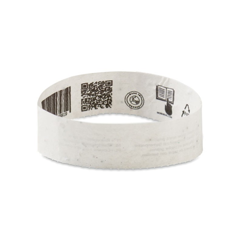 Hoja de 10 pulseras para eventos Bandsee