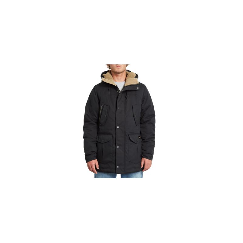 Hombre de la chaqueta Volcom Starget 5K (Negro)