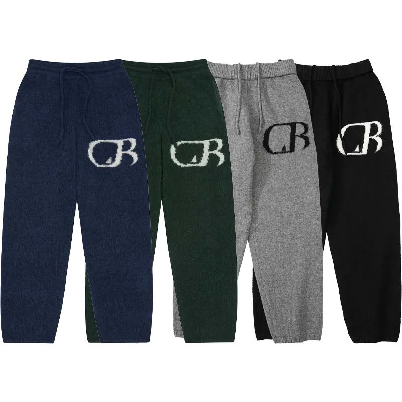 Hombres Mujeres Diseñadores Sweaters de ropa Lana CB Jacquard Technología Sweater Knit Outwear Femenina Outumn Winter Keep Warm 