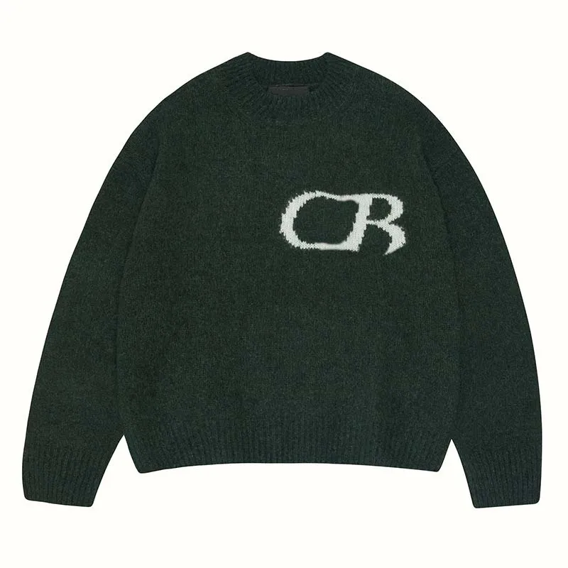Hombres Mujeres Diseñadores Sweaters de ropa Lana CB Jacquard Technología Sweater Knit Outwear Femenina Outumn Winter Keep Warm 