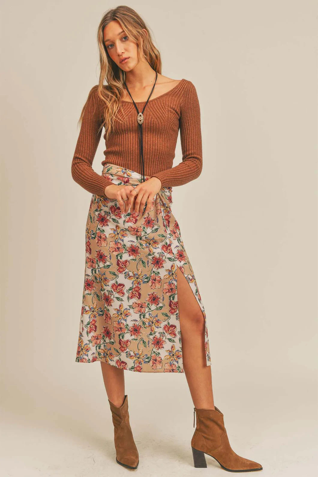 Intarsia Sweetheart Sweater