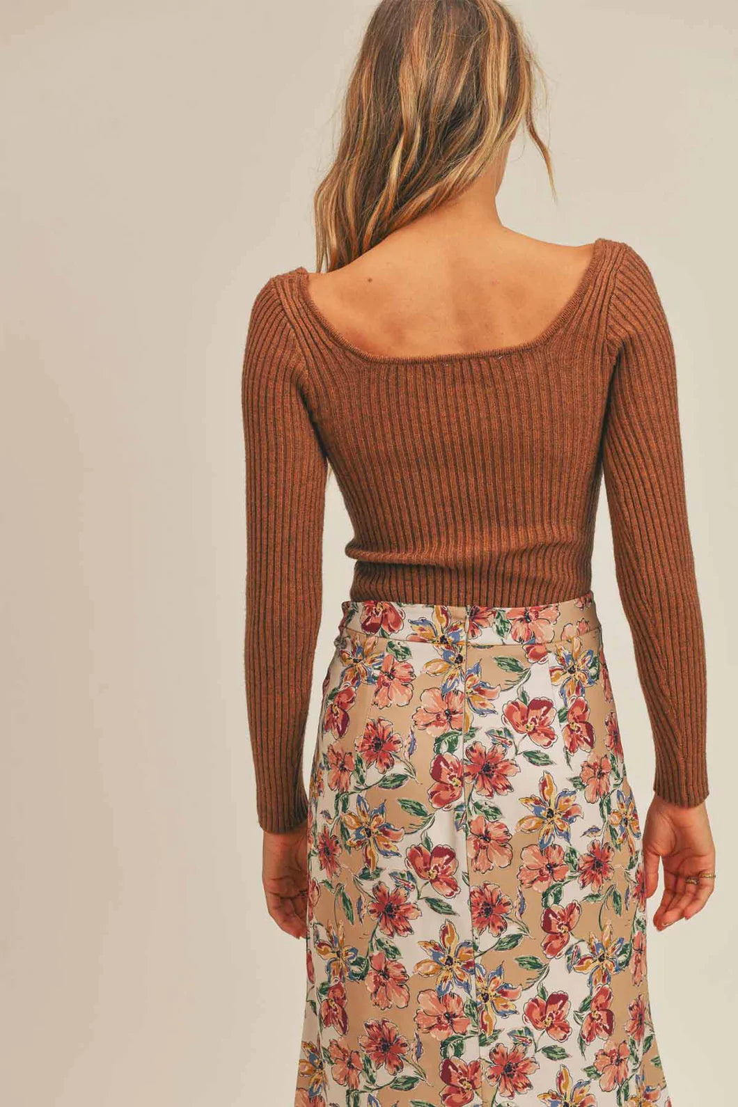 Intarsia Sweetheart Sweater