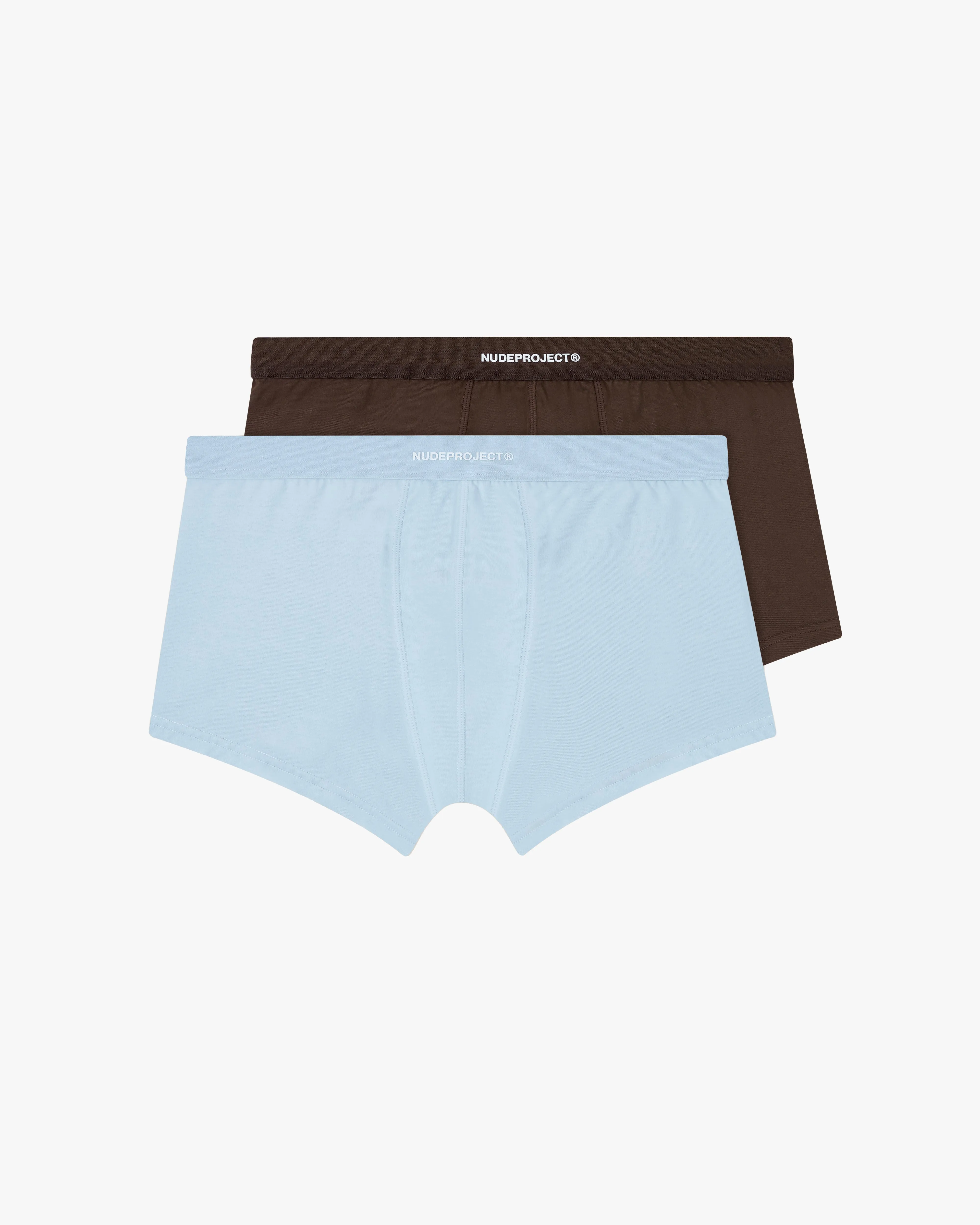JAKE BRIEF DOUBLE PACK  BABY BLUE/BROWN