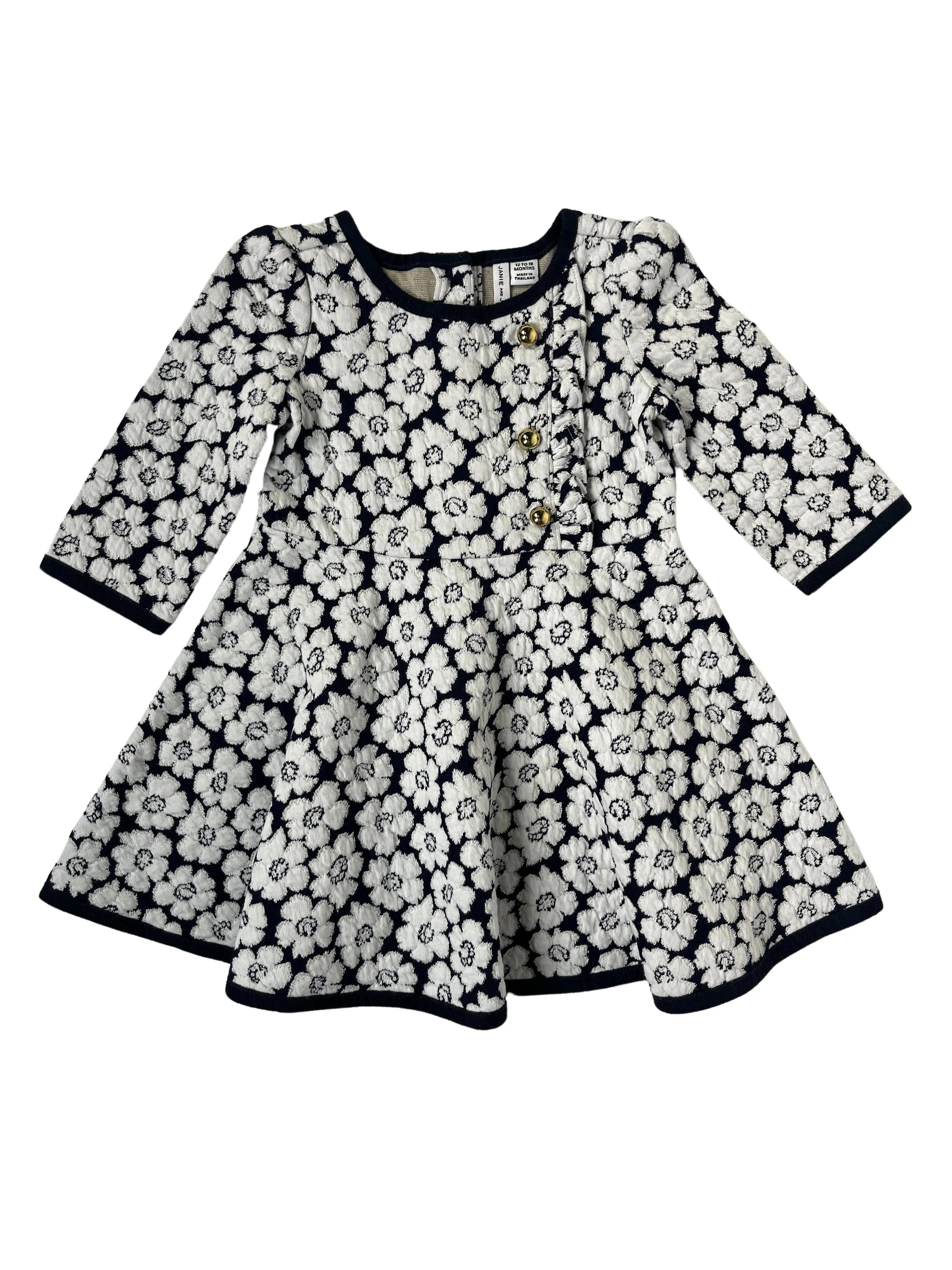JANIE AND JACK Vestido Flores
