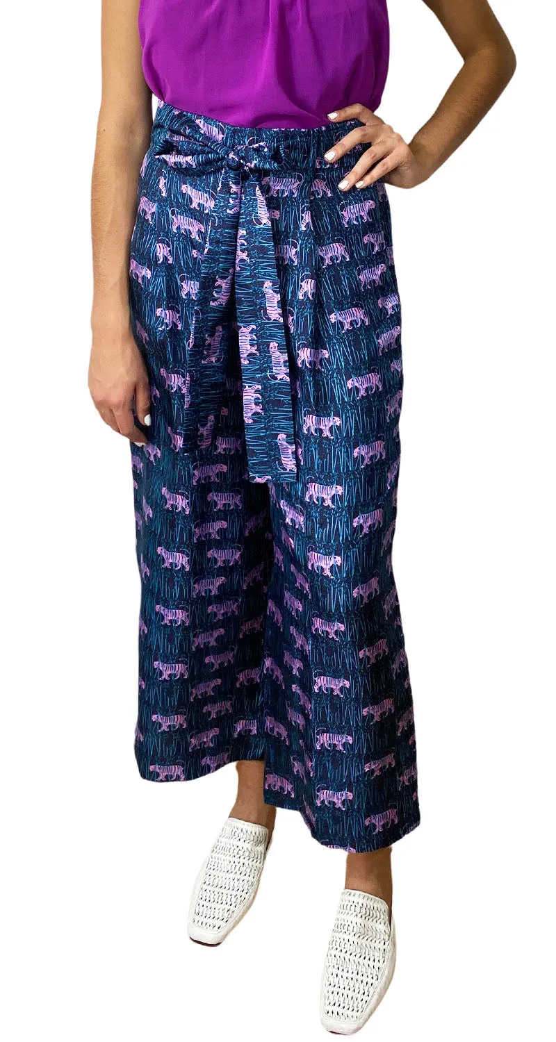 JCREW Pantalón Seda Tigres