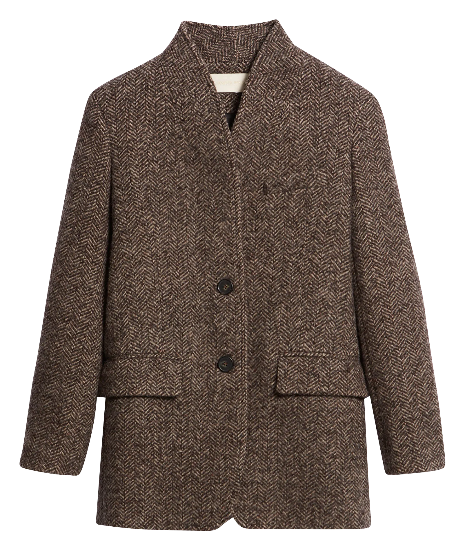 JOVANKA  CHAQUETA DE TRAJE CON CUELLO DE PICO EN MARRON