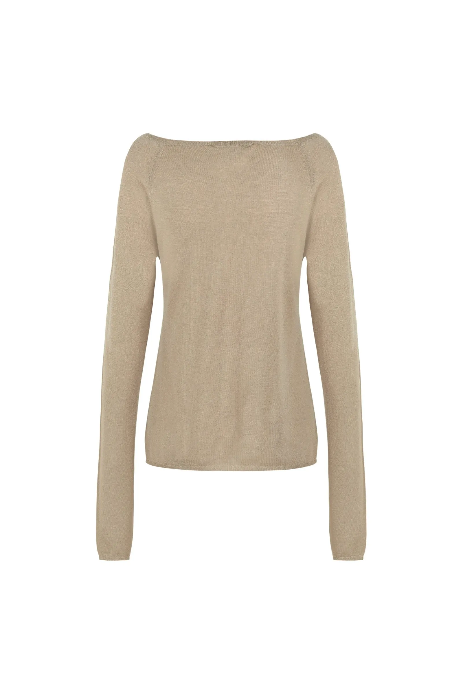 Kegon short, beige cashmere sweater