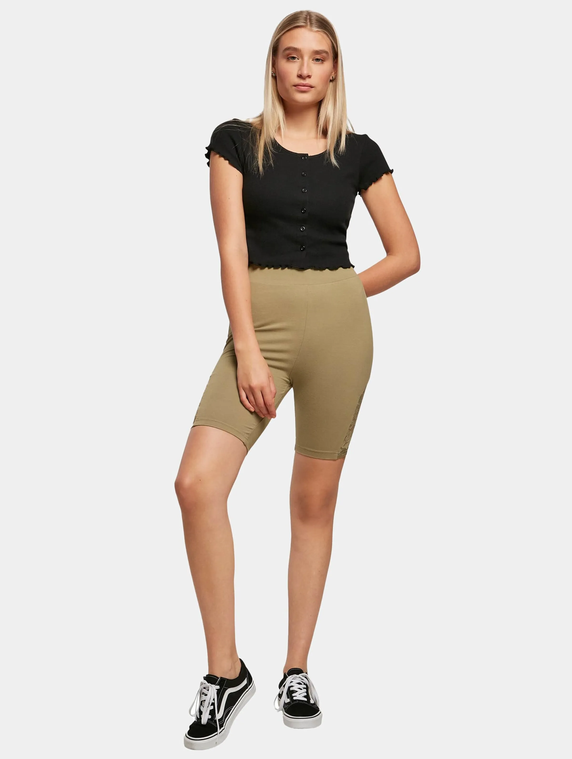 Ladies High Waist Lace Inset