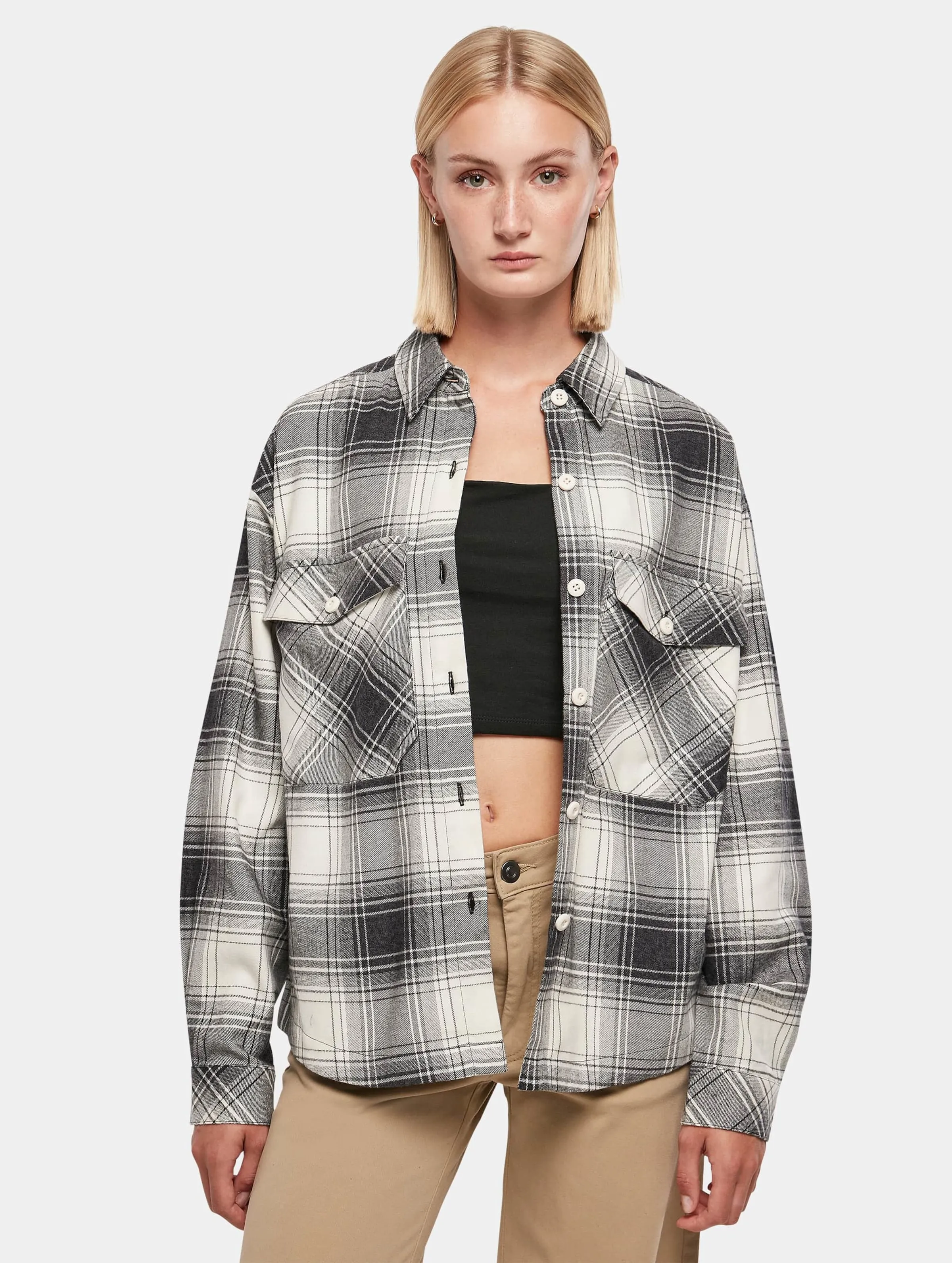 Ladies Oversized Check 