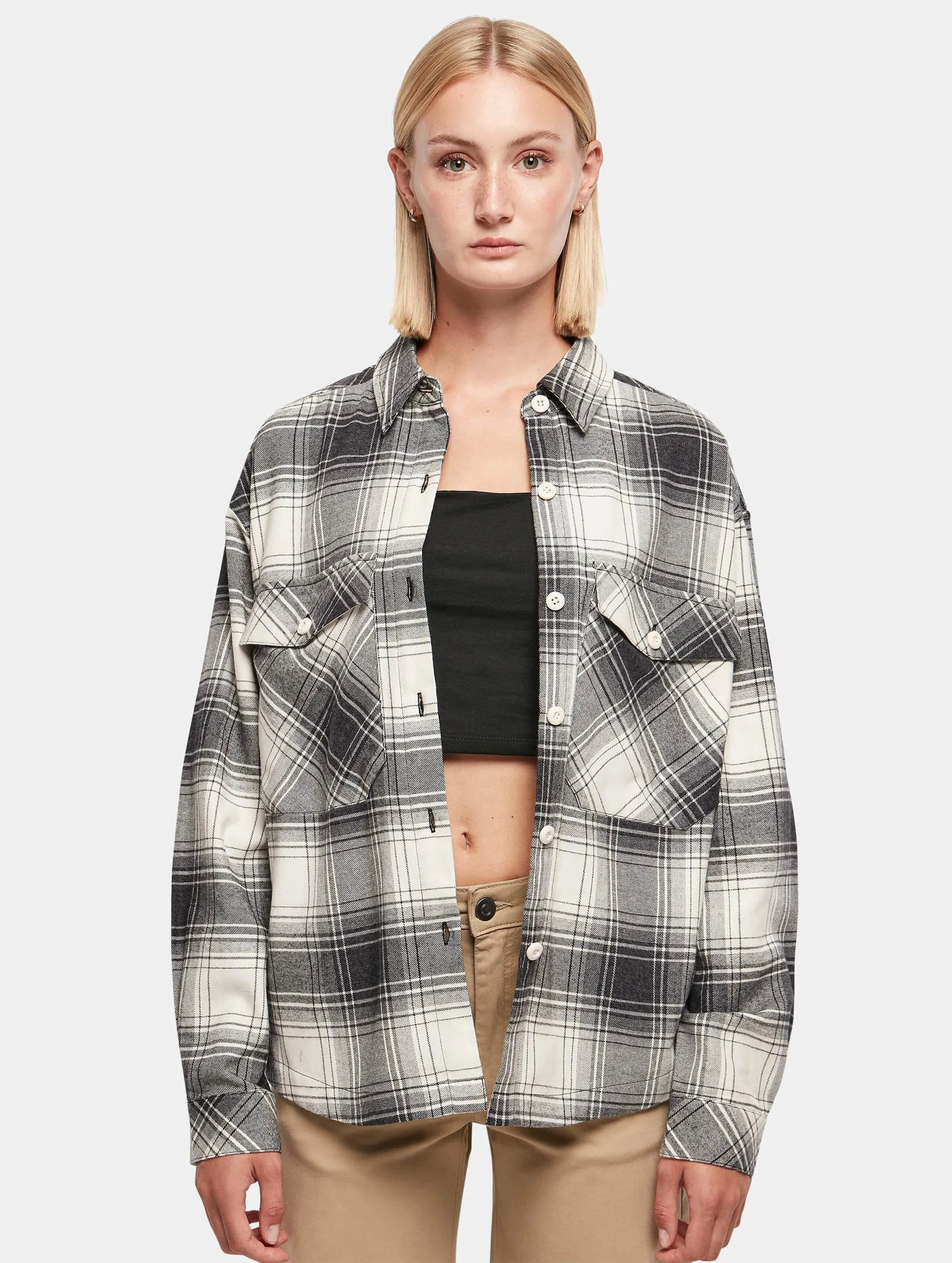 Ladies Oversized Check 