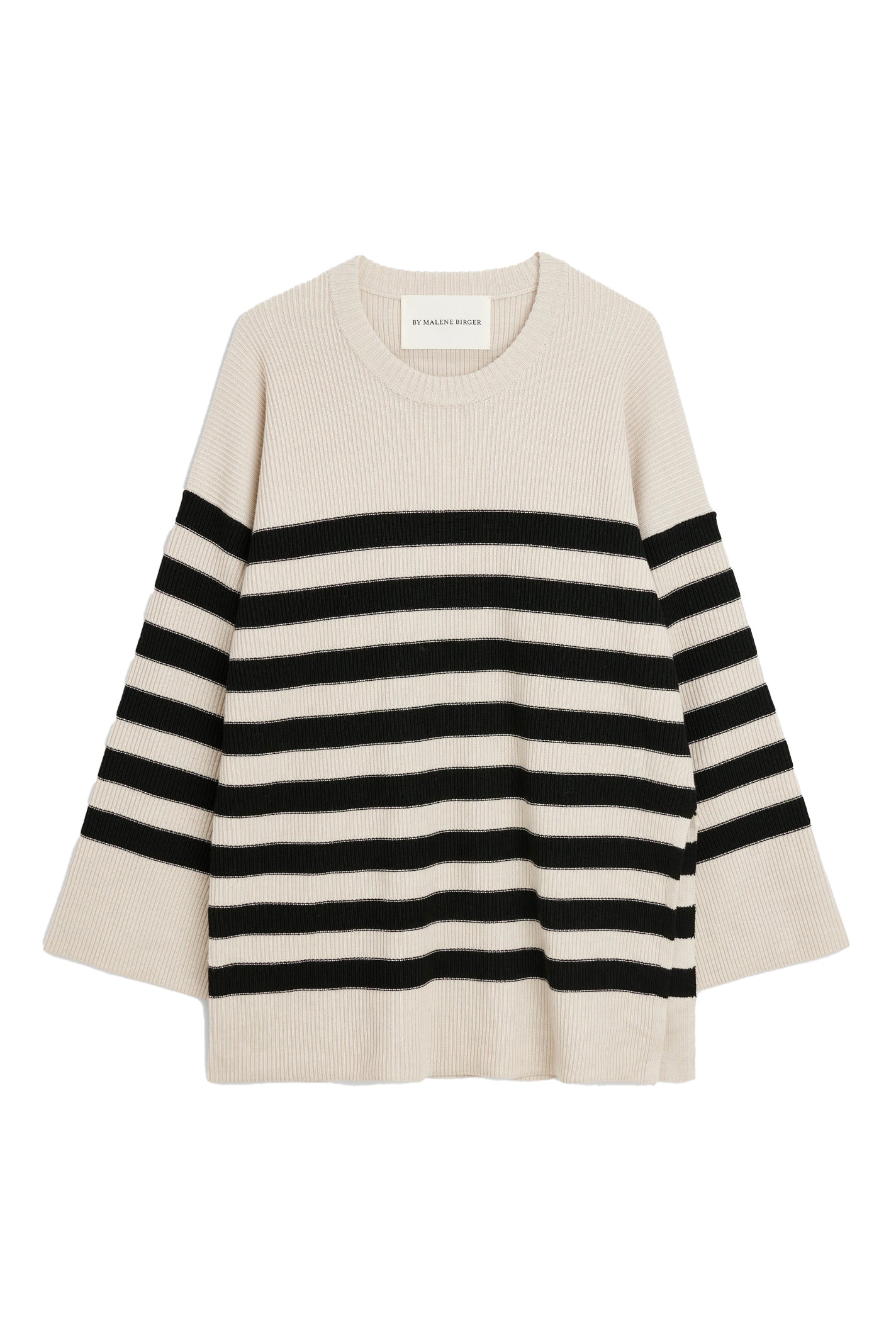 Leon Sweater in Navy Block Stripe