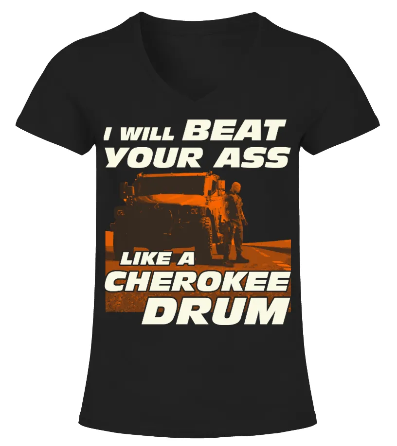 Like A Cherokee Drum Camiseta cuello pico Mujer