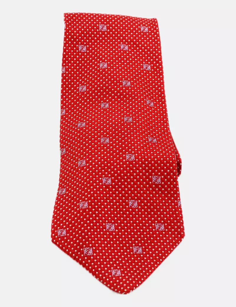 Loewe Bufanda roja estampada