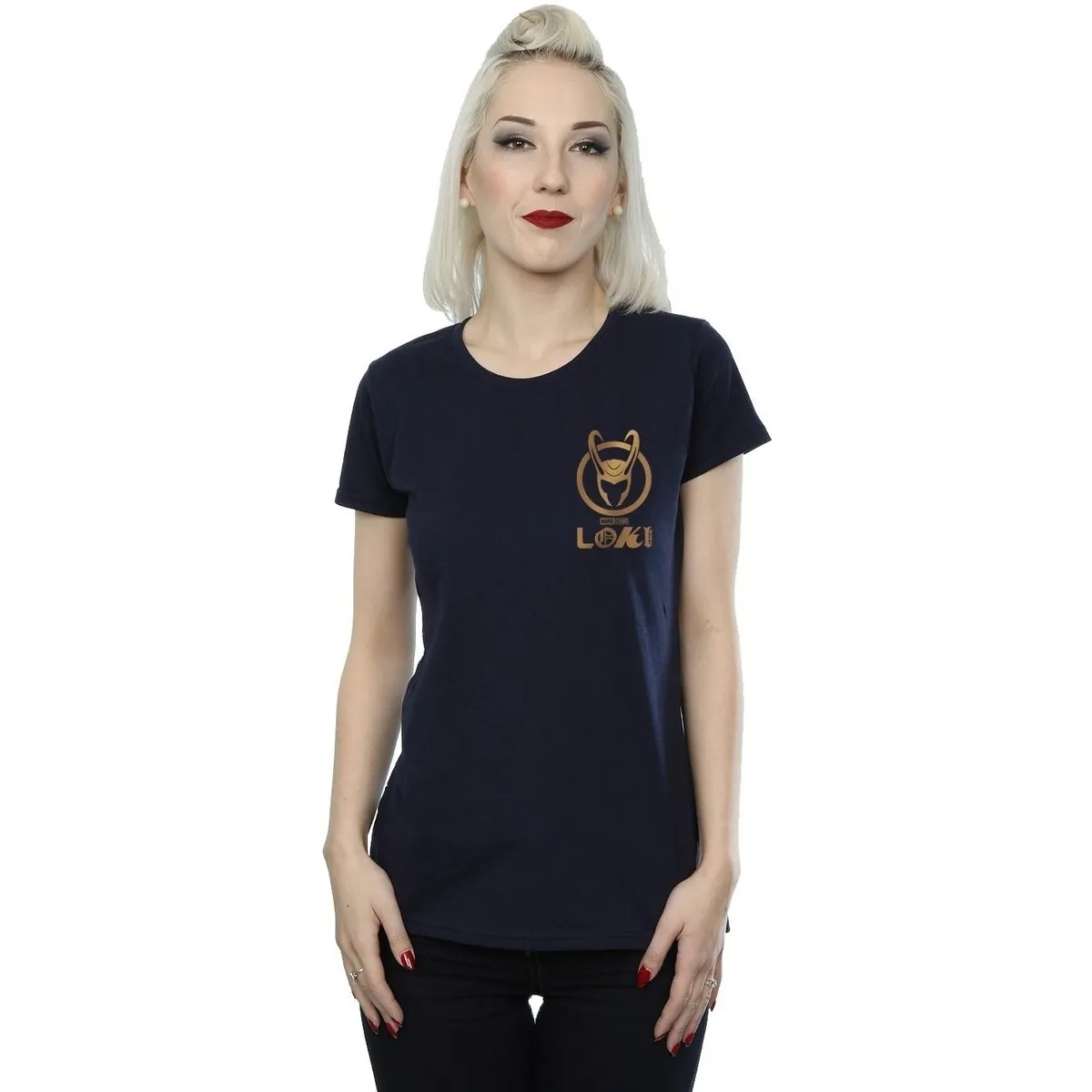 Loki Horn Logo Faux Pocket