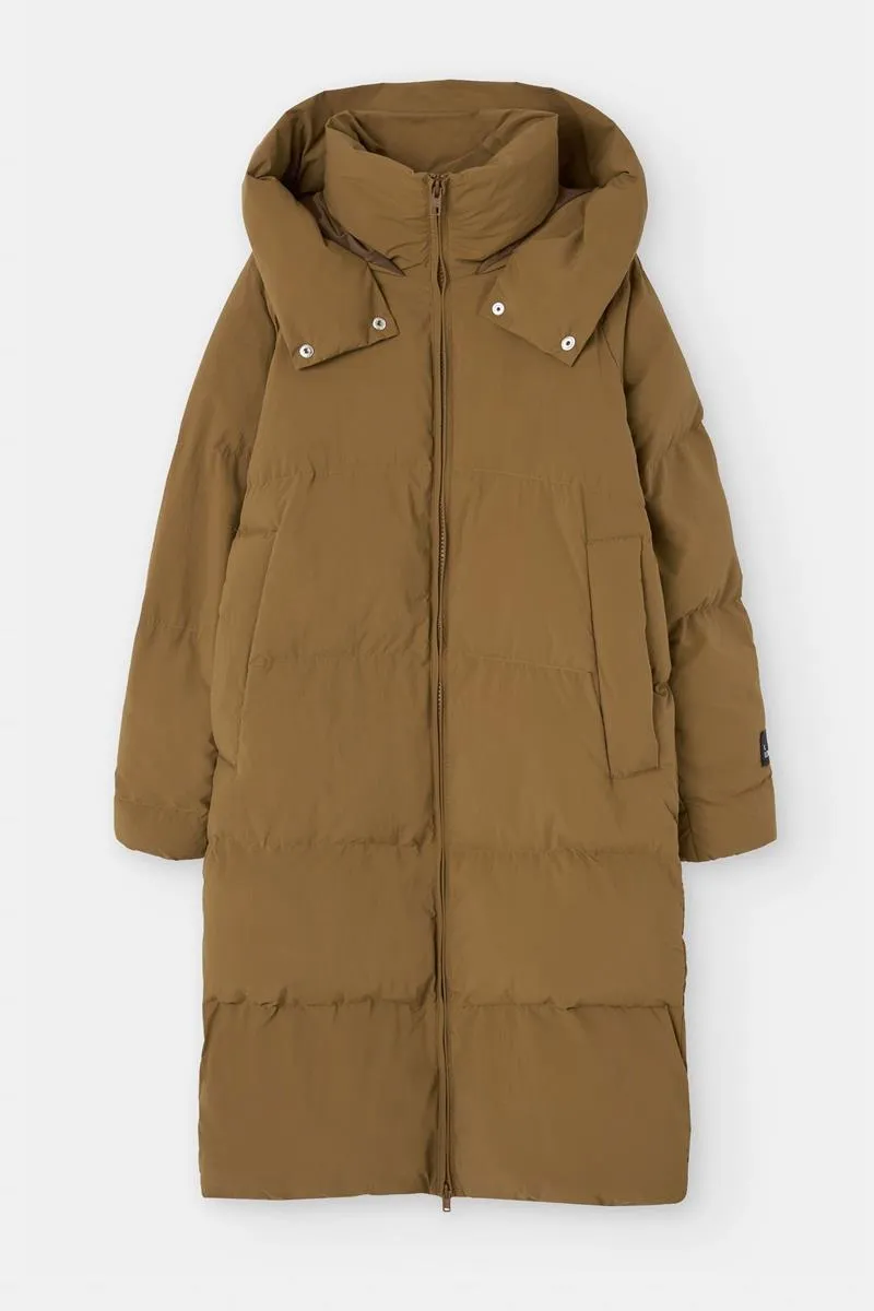 LOREAK MENDIAN CHAQUETA LARGA LANBRO BROWN OCHRE