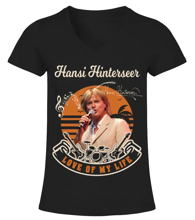 Love My Life Hansi Hinterseer Camiseta cuello pico Mujer