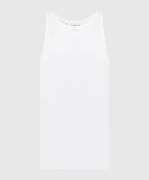 Max Mara Sportmax White EDICOLA top with crystal