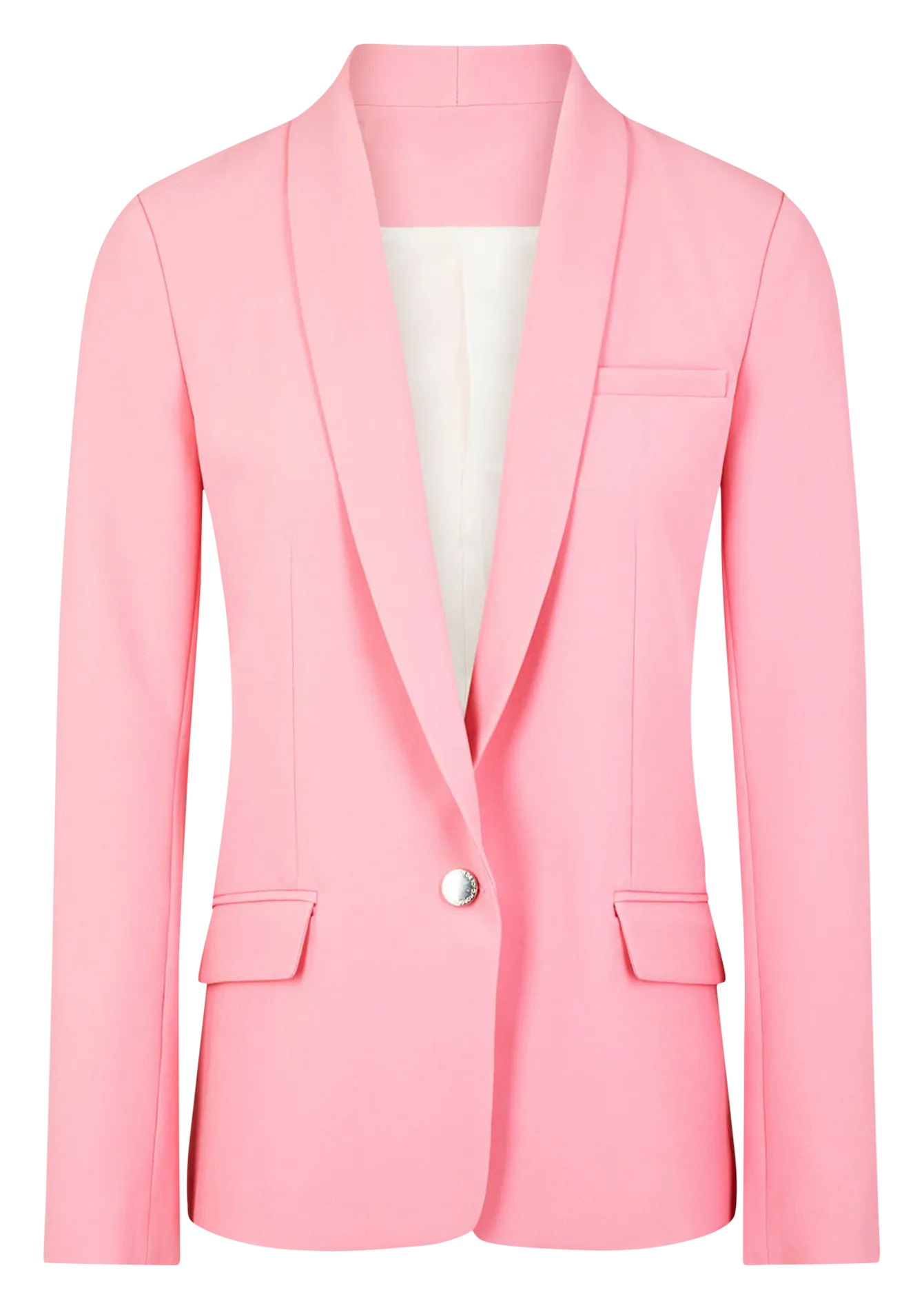 MORGAN VECREW.F  CHAQUETA ENTALLADA CON CUELLO CON SOLAPA EN ROSA