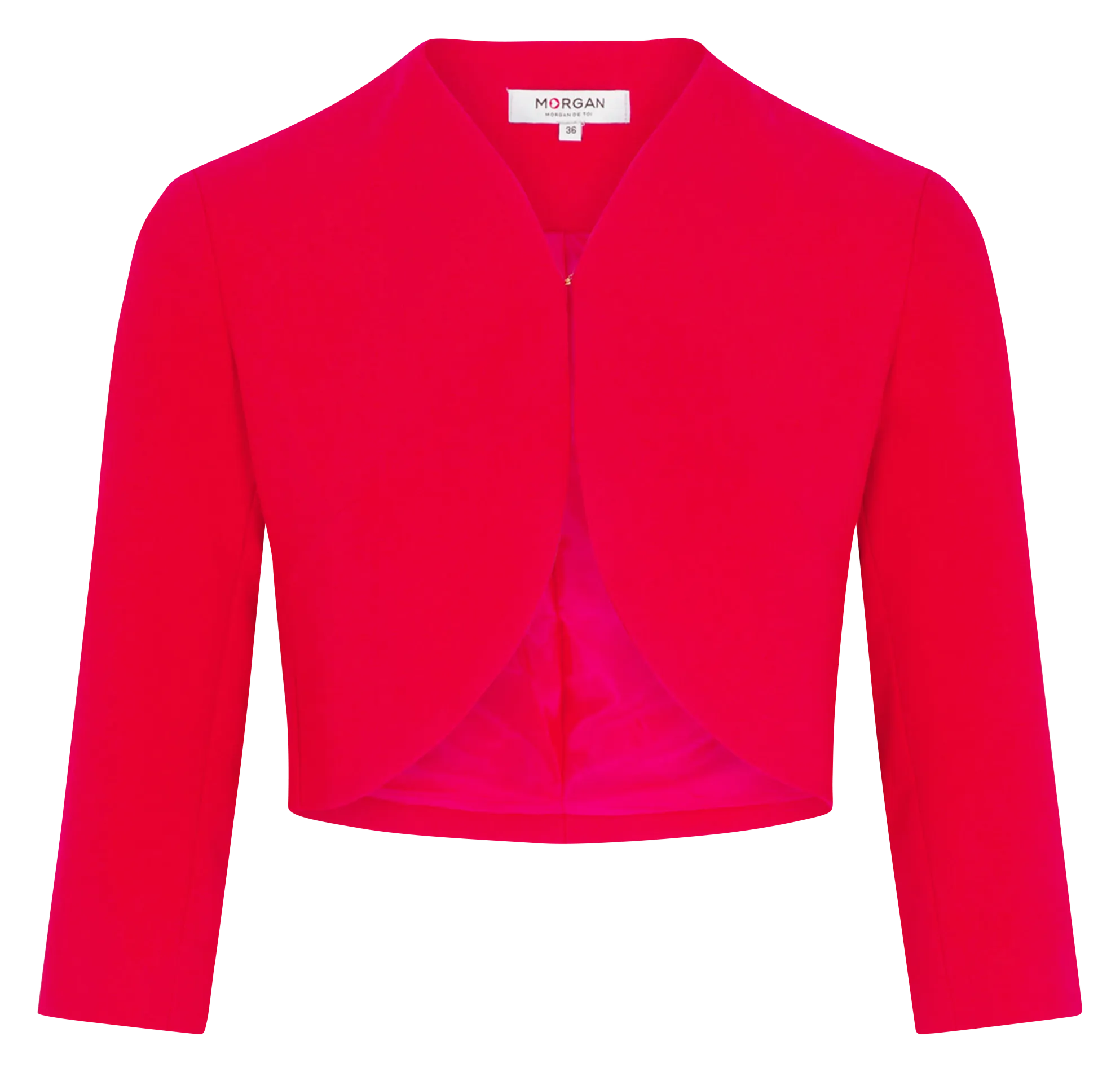 MORGAN VELEO.F  CHAQUETA BOLERO RECTA EN ROJO