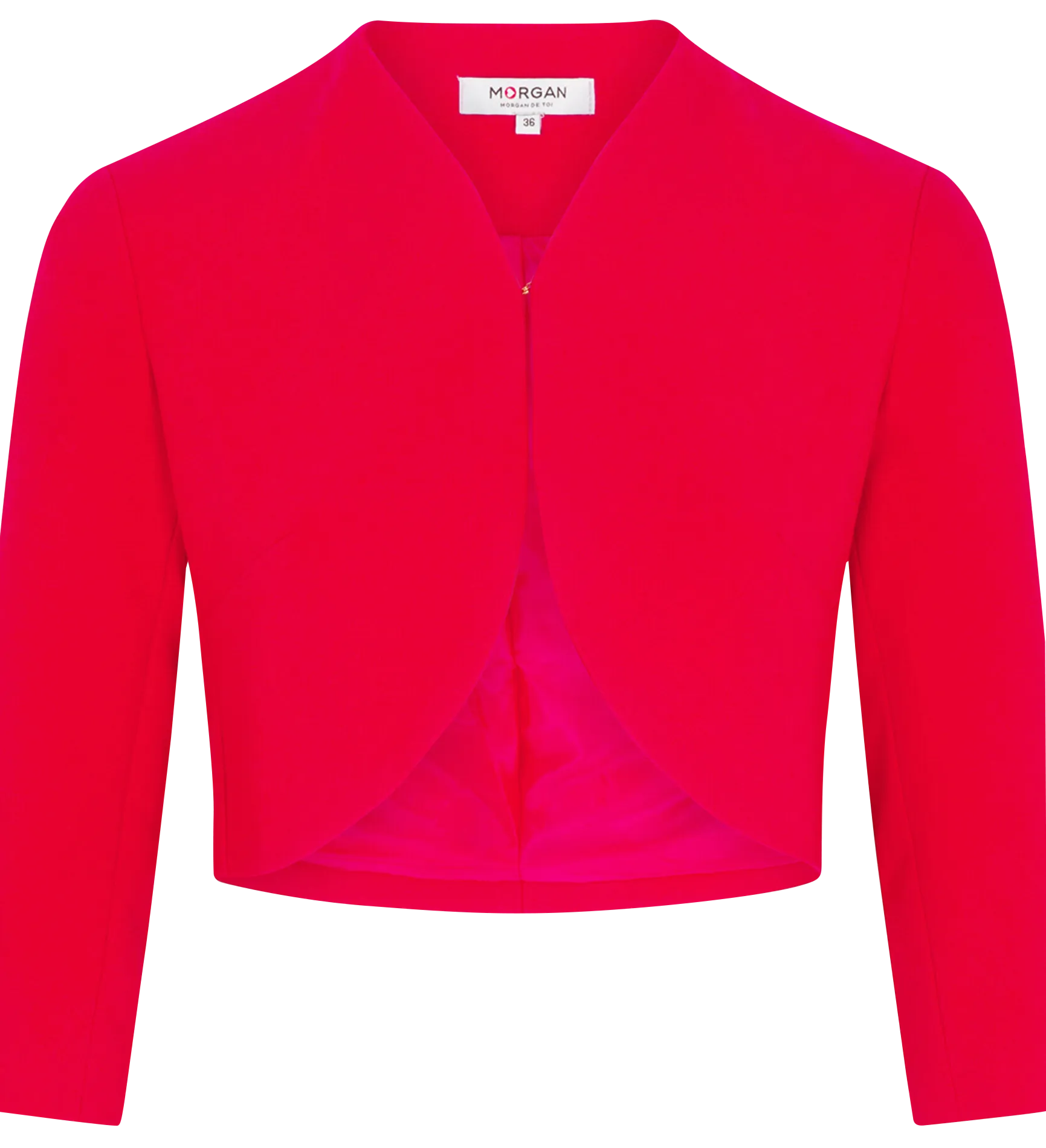 MORGAN VELEO.F  CHAQUETA BOLERO RECTA EN ROJO