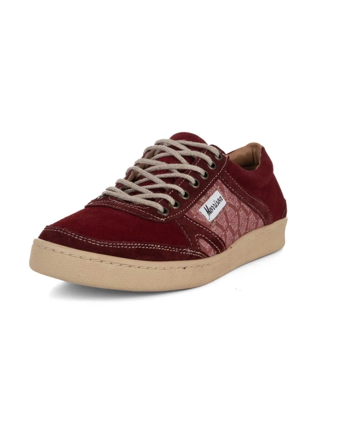 MORRISON  ZAPATILLAS BURDEOS SMITH VAINILLA HOMBRE
