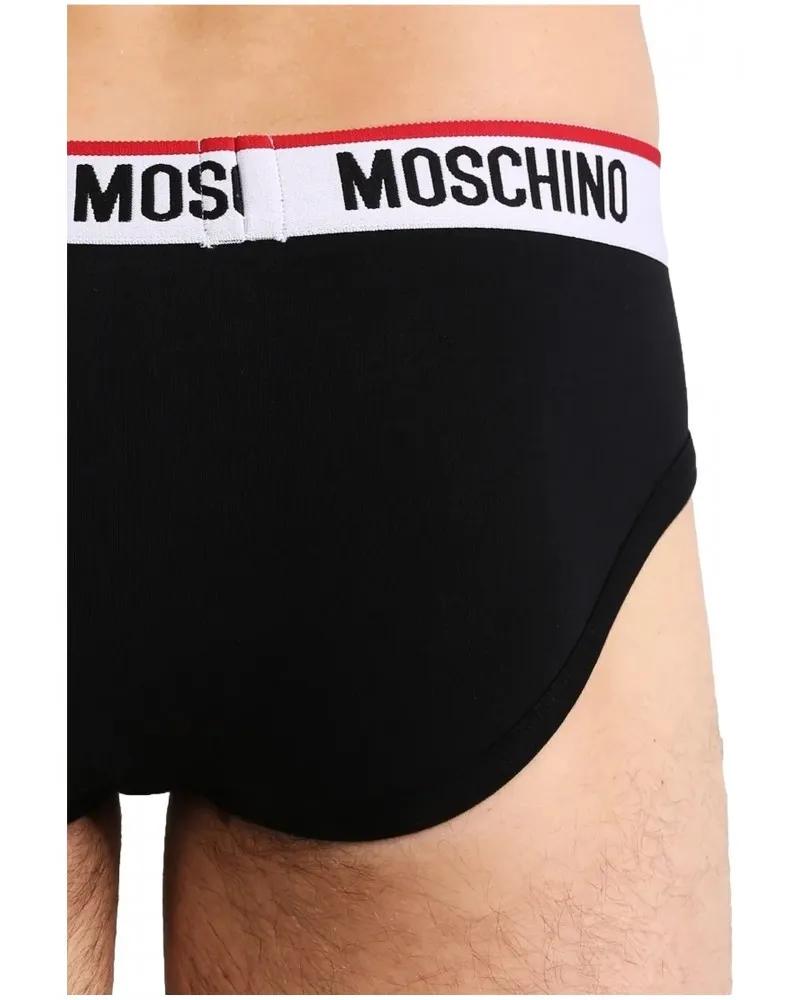 MOSCHINO  PACK 2 SLIPS CON LOGO Y VIVOS EN CONTRASTE