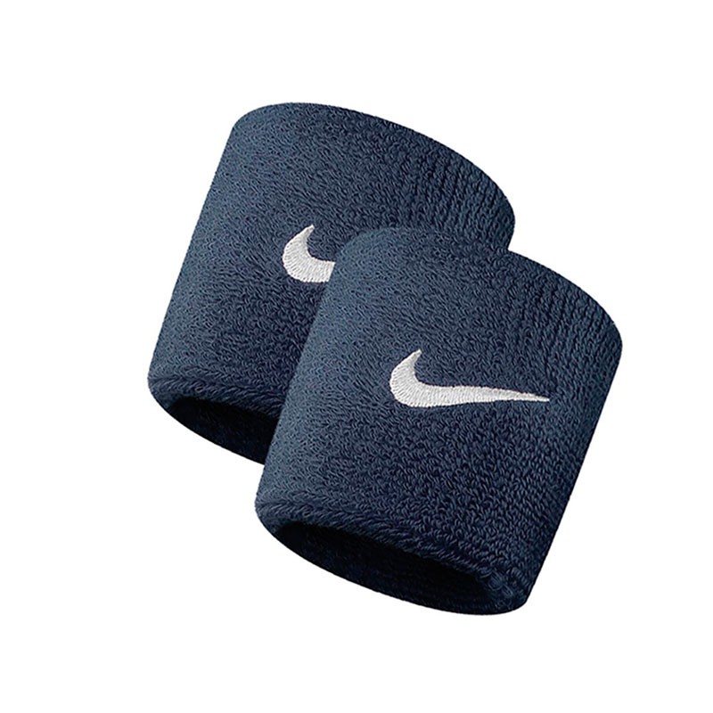 MUÑEQUERAS NIKE SWOOSH WRISTBAND AZUL MARINO