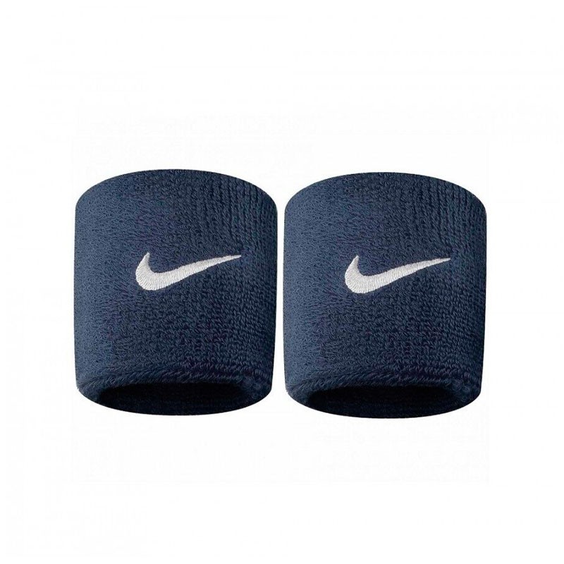 MUÑEQUERAS NIKE SWOOSH WRISTBAND AZUL MARINO