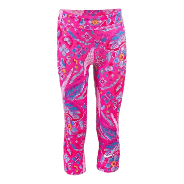 Nike Girls One Tight Capri Femme Pink